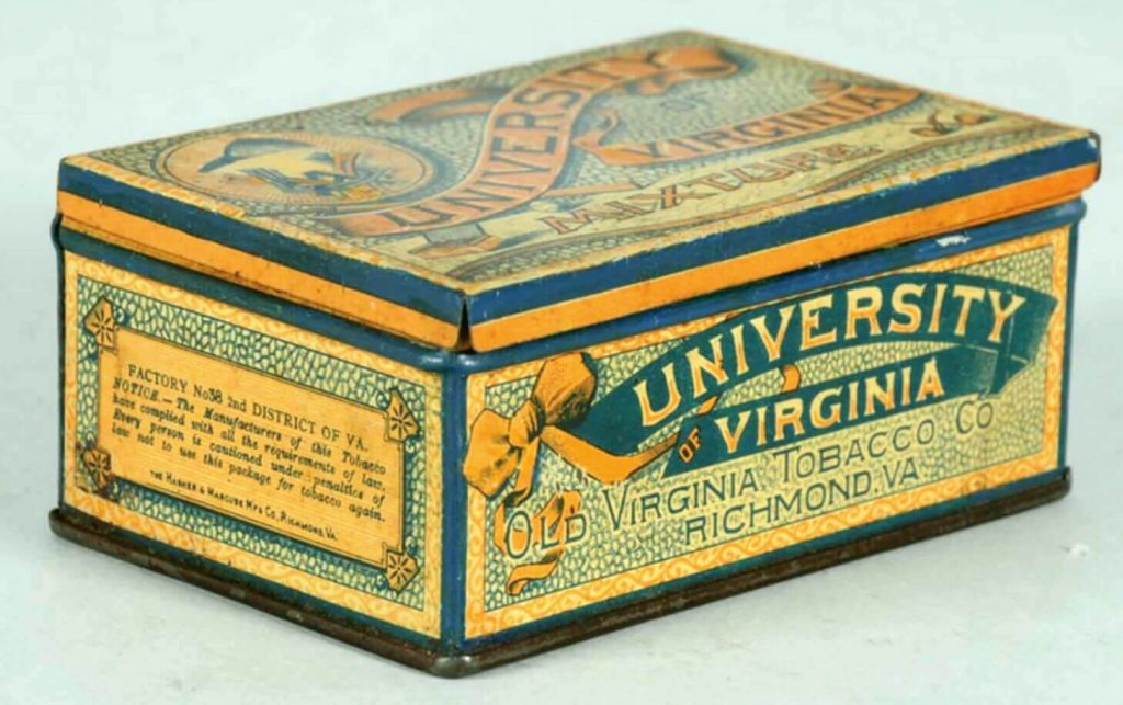 Take a closer look at the meticulously preserved vintage Virginia tobacco packaging