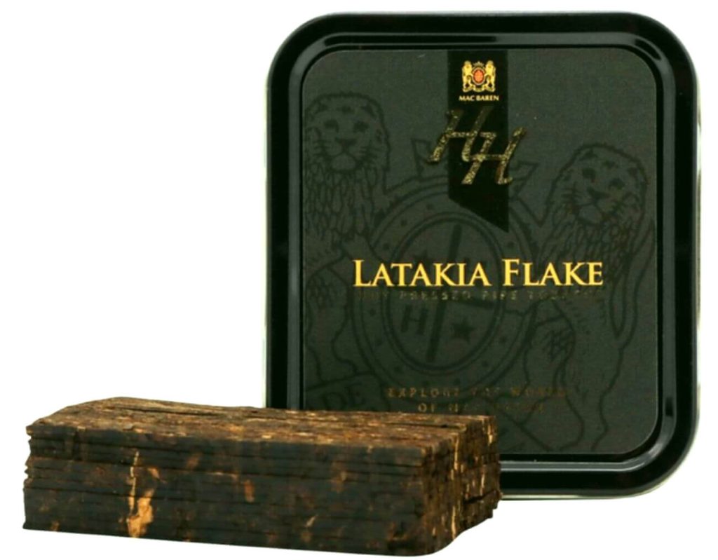 Immerse yourself in the sight of meticulously aged Latakia tobacco, showcasing its opulent and dark hue.